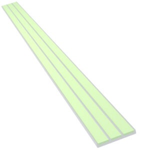 ECOGLO 0.6" Aluminum Photoluminescent Landing and Floor Marking Strips ILUM-G3001