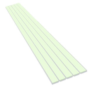 ECOGLO 1" wide Aluminum Platform Perimeter Strips ILUM-G5001-24