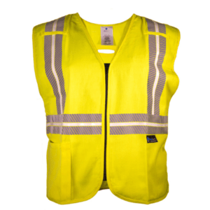 Photoluminescent Class 2 FR Hi Vis Yellow Vest 170-02-70-1