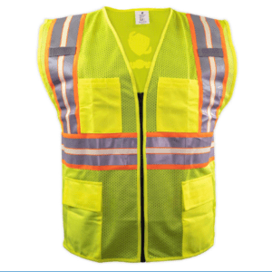 Photoluminescent Class 2 Hi Vis Yellow Mesh Vest NFR-201